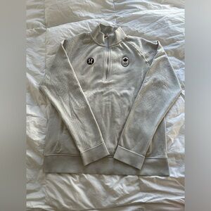 LULULEMON Swiftly Engineered Warmth Sweater Long Sleeve 1/2 Zip in shade IVORY